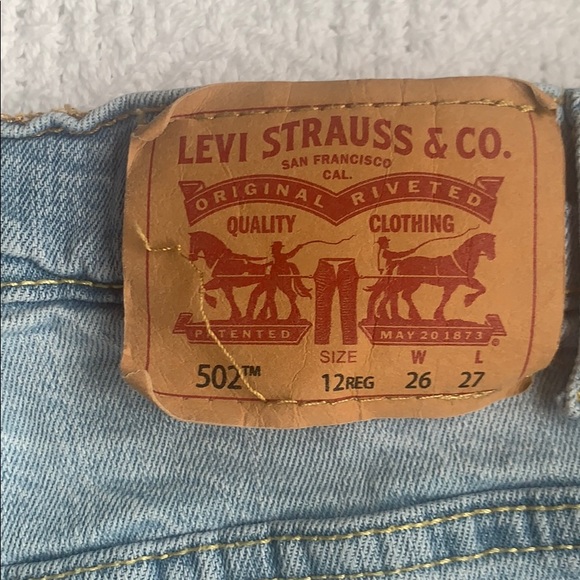Boys 502 Levi’s Jeans Size 12 - Picture 6 of 7